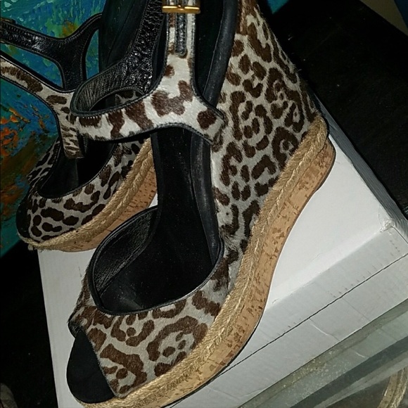 Pony hair Gucci wedge - Picture 2 of 4